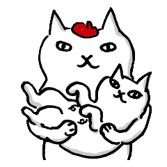 [LINEスタンプ] ガハクとねこたちの画像（メイン）