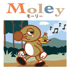 [LINEスタンプ] Moley（モーリー）