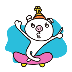 [LINEスタンプ] Pig'n cho