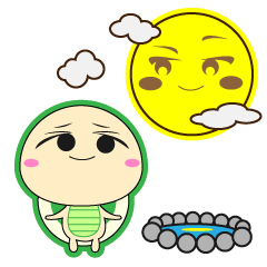 [LINEスタンプ] 月とすっぱんの画像（メイン）