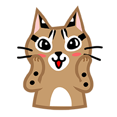 [LINEスタンプ] 台灣の山猫を抱いてね！の画像（メイン）