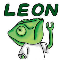 [LINEスタンプ] カメレオンのLEON