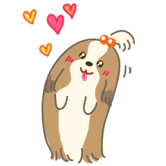 [LINEスタンプ] Dino the fab Shih Tzu dog