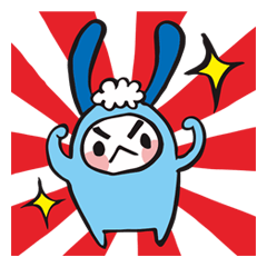 [LINEスタンプ] Spray rabbit