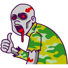 [LINEスタンプ] zombie popの画像（メイン）