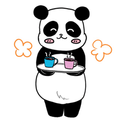 [LINEスタンプ] ぽちゃパンダ2