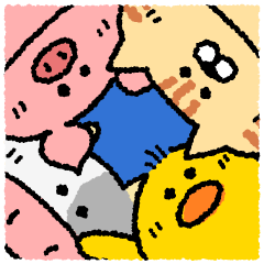 [LINEスタンプ] ほどほどのどうぶつの画像（メイン）