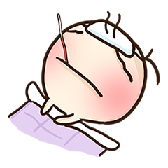 [LINEスタンプ] Little Tea is sick！