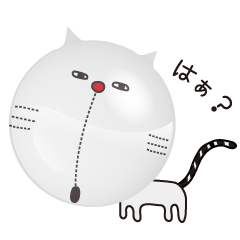 [LINEスタンプ] ぷっくり猫。