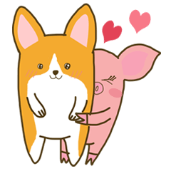 [LINEスタンプ] You love me ＆ I love youの画像（メイン）