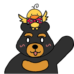 [LINEスタンプ] Bowknot Duck＆Lai bear
