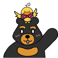 [LINEスタンプ] Bowknot Duck＆Lai bearの画像（メイン）