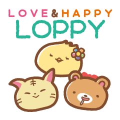 [LINEスタンプ] 仲良しスタンプ「Loppy」の画像（メイン）