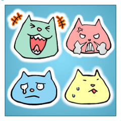 [LINEスタンプ] 表情集 ネコ