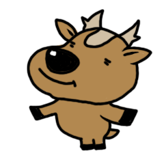 [LINEスタンプ] deer is freedom！