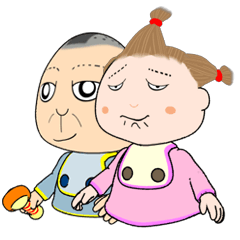 [LINEスタンプ] 男の子＆女の子