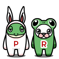 [LINEスタンプ] きぐるみ生物ピクちゃんレスくん