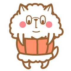 [LINEスタンプ] cotton candy dog