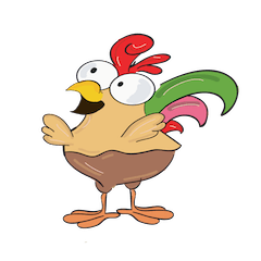 [LINEスタンプ] The Crazy Chicken - Jackの画像（メイン）