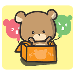 [LINEスタンプ] くまのふうせん屋さんの画像（メイン）