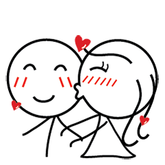 [LINEスタンプ] Boy Meets Girl By Human Touchの画像（メイン）