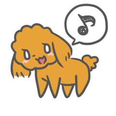 [LINEスタンプ] もふもふトイプーのまろんちゃん