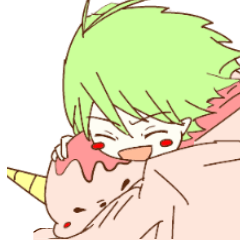 [LINEスタンプ] 怪獣べりんと着ぐるみ少年