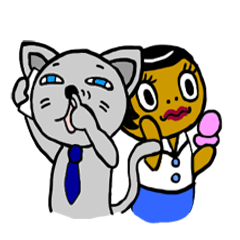 [LINEスタンプ] つちのことうぶ猫のビジネスバージョンの画像（メイン）