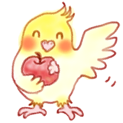 [LINEスタンプ] オカメインコの、りんごちゃんとお友達♪の画像（メイン）