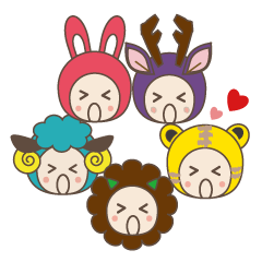 [LINEスタンプ] かわいい どうぶつたち "日常”