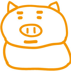 [LINEスタンプ] おれんじブタちゃんの画像（メイン）