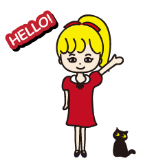 [LINEスタンプ] ケイティーの英語で一言返信