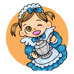 [LINEスタンプ] 可愛いメイドさん