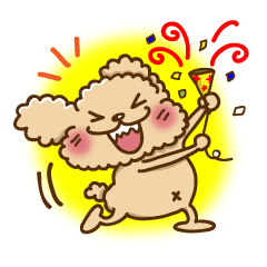 [LINEスタンプ] トイプーのぷう太郎