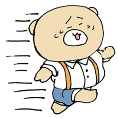 [LINEスタンプ] おとぼけくまさん