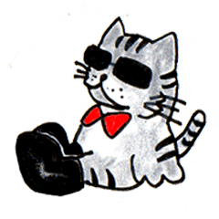 [LINEスタンプ] グラ猫