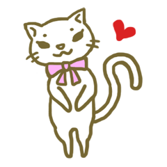 [LINEスタンプ] ガーリーにゃんこ