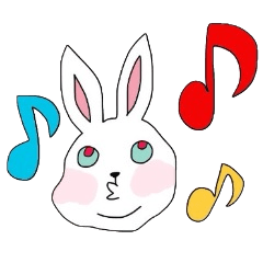 [LINEスタンプ] おとぼけうさぎ