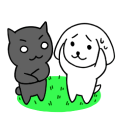 いじられ犬とアオりにゃんこ