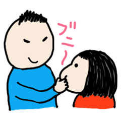 [LINEスタンプ] くりおとくりこの画像（メイン）