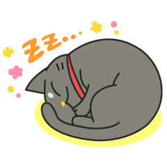 [LINEスタンプ] にゃんごろ！黒猫ギルたんの画像（メイン）