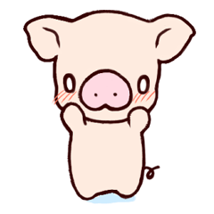 [LINEスタンプ] Fuzz piggy