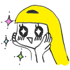 [LINEスタンプ] キラキラたまこさんの画像（メイン）