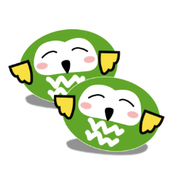 [LINEスタンプ] まんまるフクロウの画像（メイン）