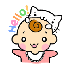 [LINEスタンプ] ハロー！赤さんの画像（メイン）