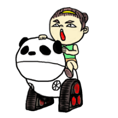 [LINEスタンプ] パンチャン＆リエパンの画像（メイン）