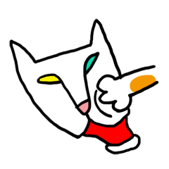 [LINEスタンプ] オッドアイのシロちゃん