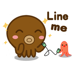 [LINEスタンプ] Tako Kun ＆ Mini Tako