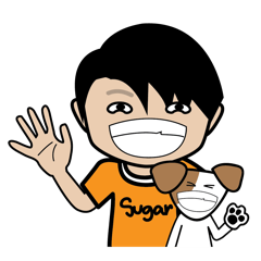 [LINEスタンプ] Sugar Pun Family