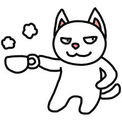 [LINEスタンプ] カフェ猫